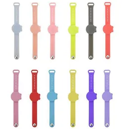 Refillable Silicone Sanitizer Wristbands Hand Sanitizer Bracelet Dispenser Wearable Sanitizering Dispenser Travel With Squeeze Bottle