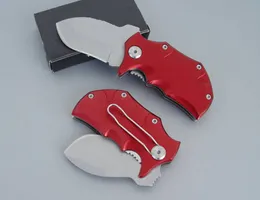 2pcs / lot toppkvalitet plus mini liten vikkniv 440c Titan belagd blad Aluminiumhandtag EDC Pocket Knives 3 Hanterar färger