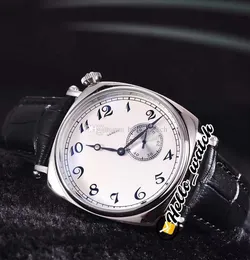 39mm yerauces American 1921 82035 / 000P-B168 자동 망 시계 철강 케이스 화이트 다이얼 가죽 스트랩 체계 Hello_watch 5 색 08 (6)