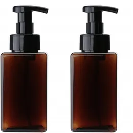 450 ml 15oz Köpük Sabun Dağıtıcılar Petg Pompa Şişesi Doldurulabilir Konteyner Seyahat Şampuan El Sabun Sıvı Şişe Banyo için