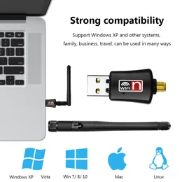 WLAN-Adapter USB 2.0 WLAN-Antenne WLAN USB Ethernet 150 Mbit/s Dongle 802.11 n/g/b Enchufe WLAN USB LAN Comfas WLAN