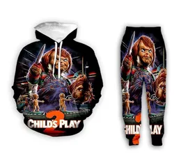 New Men/Womens Chucky Funny 3D Print Casual Fashion Hoodies/Sweatpants Hip Hop Tracksuits L12