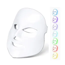 7 Colors Beauty Therapy Photon LED Facial Mask, Light Skin Care Rejuvenation Wrinkle Acne Removal Face Beauty Spa Instrument