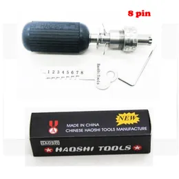 Haoshi 8 Pins Tubular Lock Pick Set Key Cutter Professional Locksmith Supplier China Lock Pick Tools