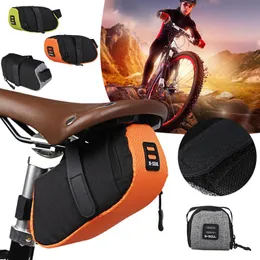 Nylon Waterproof Bicycle Bag Bike Waterproof Storage Saddle Bags Seat Cycling Tail Rear Pouch Bags Saddle Bag TXTB1