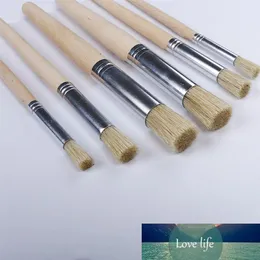 Set di 6 pennelli professionali per dipingere con penne numeriche Pennelli a punta tonda per pittura a olio acrilica