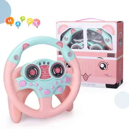 Kids Eletric Simulation Pretend Driving Car Steering Wheel to Be a Driver Play House GameVocal Educational Toy for Children Gift G1224