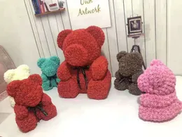 5 pezzi da 40 cm per orsacchiotto rosso orso rosa regali di Natale artificiali per donne orso di peluche di San Valentino