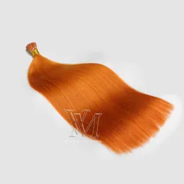 VMAE 11a I Tip Organge Blonde 100g Indian Włosy Prosto Keratyn Stick Dwuosobowy Remy Virgin Pre Bonded Human Hair Extensions