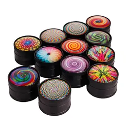 3D Metal Tobacco Grinder Creative Household Smoking Accessories 30MM Portable 3 Layer Manual Herb Grinders Free DHL