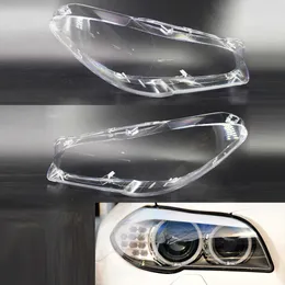 New Pcs Car 2 Headlight PC Transparent Lampshade Lens Shell Head Lamps Decoration Cover Fit For BMW F10 LCI F18 2010-2014