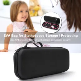 Hard Case for Stethoscope EVA Storage Bag w / Big Mesh Pockets for Accessories Waterproof Anti-shock