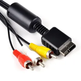 Universal Game Player Audio Video AV Cable Cord Wire to 3 RCA TV Lead for Sony for Playstation PS1 PS2 PS3 System Console