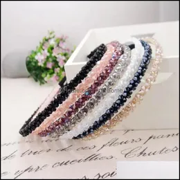 Saç Aksesuarları Bebek, Çocuk Annelik Moda Shinny Kristal Hairbands Boncuklu Hoop Yeni Elmas Band Kadınlar için Rhinestone Bantlar Bırak De