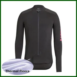 Pro Team Rapha Ciclismo Jersey Mens 2022 Inverno Térmica Lã Manga Longa Mountain Bike Camisa Bicicleta Tops Sports uniformes Roupas de corrida