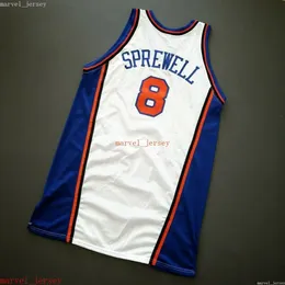 Custom Stitched Latrell Sprewell 00 01 Jersey XS-6XL Mens Throwbacks Basketball jerseys Cheap Men Women Youth