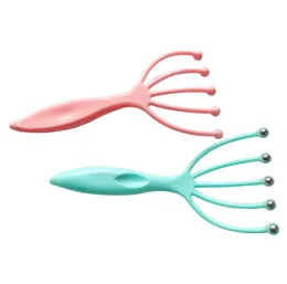 2022 Ny försäljning Scalp Massager Steel Ball Head Massage Avkoppling Fem Finger Massager för huvud