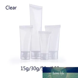 50pcs / lot 10g / 15g / 30g / 50g Esvaziar Clear / geada Tubo cosmético Creme Loção Containers Cuidados Pessoais Emulsão Creme Packaging