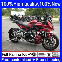 عدة للحصول على HONDA CBR 650 F CBR650F 2011 2012 2013 2014 2015 53HM.22 CBR 650F CBR650 F CBR650 CBR650F 11 12 13 14 15 16 أحمر Fairings للالساخنة السوداء