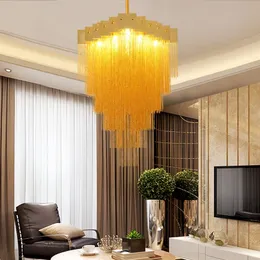 Nowoczesne europejskie żyrandole LED światła G9 Plated Lustr Iron Gold Chandelier Oświetlenie do salonu Kuchnia Bedroom Hotel Villa