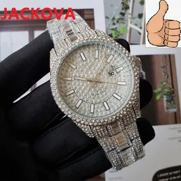 Presidente Day Day Day Diamonds Anel Moda Mens Relógio 42mm 2022 Aço Inoxidável Completo Homens Automáticos Relógios Montre Femme Reloj