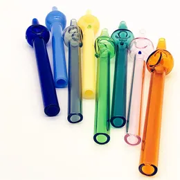 QBsomk Nectar Collector Straw Glass Smoking Pipe cachimbos de água acessórios tubo de vidro dab rig plataforma de petróleo