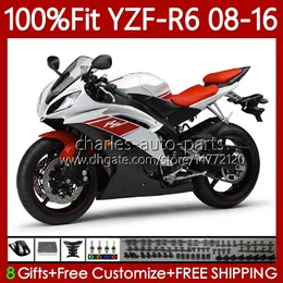 Faintings Injection for Yamaha YZF-R6 YZF R6 600 R 6 YZF-600 YZFR6 08 09 10 11 12 2013 2014 2015 2016 99NO.171 YZF600 White Red Blk 2009 2007 2011 2012 13 14 15 16 16 OEM