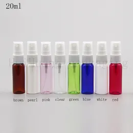 50pcs 20ml colored Fine sprayer pump empty plastic bottle,20cc perfume spray bottle mist