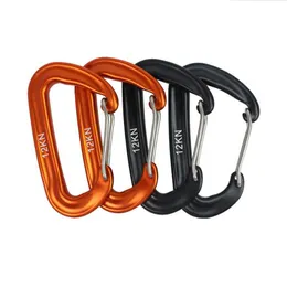 12KN Outdoor Aluminium Hängematte Yoga Karabiner Schnalle Luftfahrt Aluminium Quickdraw Schnell hängende Gürtel Haken Verschluss Camping Ausrüstung CYZ2825