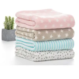 100* Baby Blankets Newborn Cartoon Soft Comfortable Blanket Coral Fleece Manta Bebe Swaddle Wrap Bedding Set LJ201014