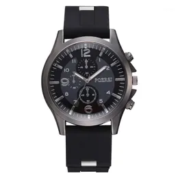 Susenstone Relogio Masculino Men Business Watch Plastic Strap Sports Fashion WatchシミュレートされたクォーツReloj Hombre Gift1