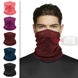Mes halsduk cykling ansiktsmask med filter varm mode wrap neck ring för män och kvinnor sport multifunktion halsdukar