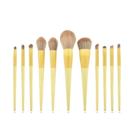 11pcs/set Professional Makeup Brushes Set Powder Blush Eyeshadow Sculpting Brush Make Up Brushes Cosmetic Sets 10 sets