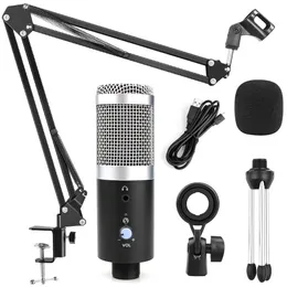 Microphones Micrófono de condensador grabación de Podcasting, dispositivo USB para estudio profesional, ordenador, portátil, Streaming, Mikrofon