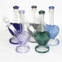 9-Zoll-Shisha-Glasbong, dicker Pyrex-Bubbler, Dab-Rigs mit Schieberschale, Glas-Aschefänger, 14 mm, 18 mm Wasserfänger