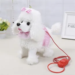 Robot Dog Toys Electronic Plush Puppy Sing 36 Songs Walk Bark Poodle Toy Funny Soft Cute Animal Pet For Children Birthday Gift 201212