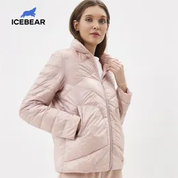 ICEbear Frauen Frühling Leichte Daunenjacke Stilvolle Casual Frauen Jacke Weibliche Kragen Frauen Parka GWY19556D 201120