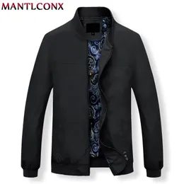 Mantlconx Mens jukets Spring Dring Casual Clats Solid Mens Stand Stand zipper Jacket Male Male Men Men Disual Outerwear 201130