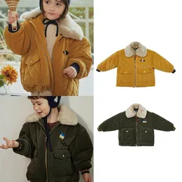 Kids Warm Jacket 2020 L D New Winter Meninos Meninas Bonito Revestimento Grosso Bebê Criança Algodão Moda Removível Outwear Roupas LJ201120