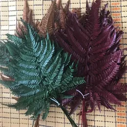 10PCS Dried Natural Fresh Flowers Preserved Leaves,Eternal Dry Fall Leaves,Green,Coffee,Red forever Fern Leaf Home Decoration 201222