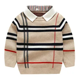 Çocuklar Sweatershirt Sonbahar Kış Sweater Ceket Ceket Bebek Boy Sweater 2-7 Yıllık Toddler Erkek Giysiler