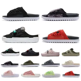 Designer Asuna Slide Slip On Offline Sandals Slippers Mens Black - Main Image