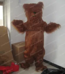 Halloween brun grizzly björn maskot kostym högkvalitativ tecknad anime tema tecken vuxna storlek jul karneval födelsedagsfest utomhus outfit