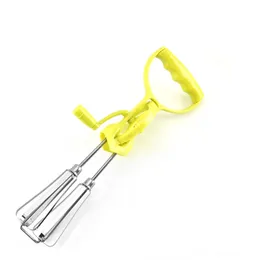 Manual Egg Beater, Mixer Beater with Hand Rotary Eggs Tools Self Turning Whisk held Classic Crank Whisking