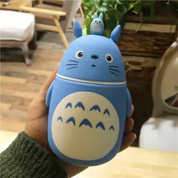 Noverlty Cute Cartoon Totoro Portable Thermos Butelka Kreatywna anime termos kubek i kubek szklany próżniowe kolby butelki z 201281U