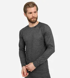 Men's Wool Blend Thermal Shirt – Lightweight Long Sleeve Base Layer For Cold Weather