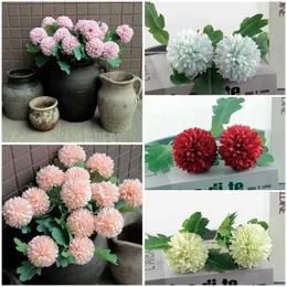 2021 Home Decor 2 Head Sztuczne Kwiaty Symulacja Hortensja DIY Bukiet Party Wedding Decoration Małżeństwo Fake Flower T9i001113