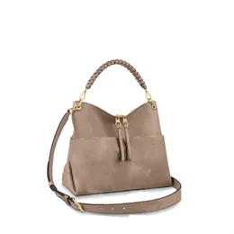 MAIDA Beaubourg Hobo Desingerバッグ女性レディキャンバスエンボス純正カーフレザージッパーハンドバッグトップハンドル財布ストラップショルダーバッグトート