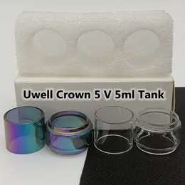 Crown 5 V 5ml Bulb Tube Clear Replacement Glass Tube Extended Bubble Fat boy