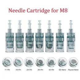 10 / 20PCS Dr. Pen M8 Nålpatroner Bayonet 11 16 36 42 Nano MTS Micro Needling för DR Pen Microneedling 211229